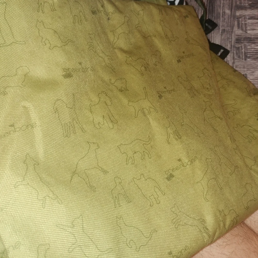 Greenbone • Canvas Car Seat Cover Olive Green Dog Print Printed